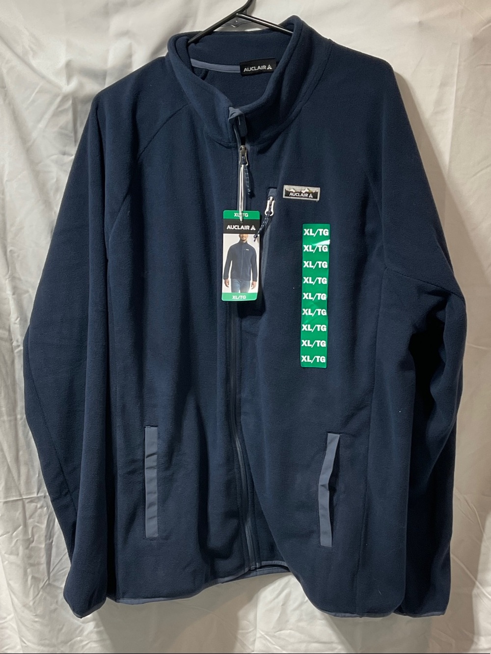 Men’s Dark Navy Full-Zip Fleece Jacket